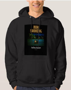 Men's Basic Black 'Television The Movie' Hoodie