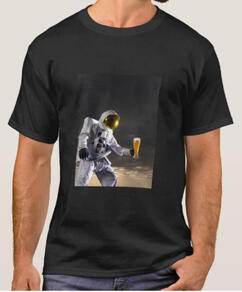 Astronaut With A Pint T Shirt