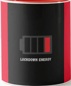 Combo Red Lockdown Energy Battery Drinkware Mug